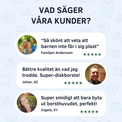 Diskborste i bambu – diska utan att få mikroplaster i maten