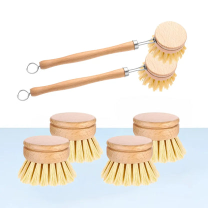 Diskborste i bambu – diska utan att få mikroplaster i maten